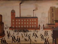 Red Factory, by LS Lowry